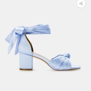 Forever Soles Blue Satin Shoes US6/EU37